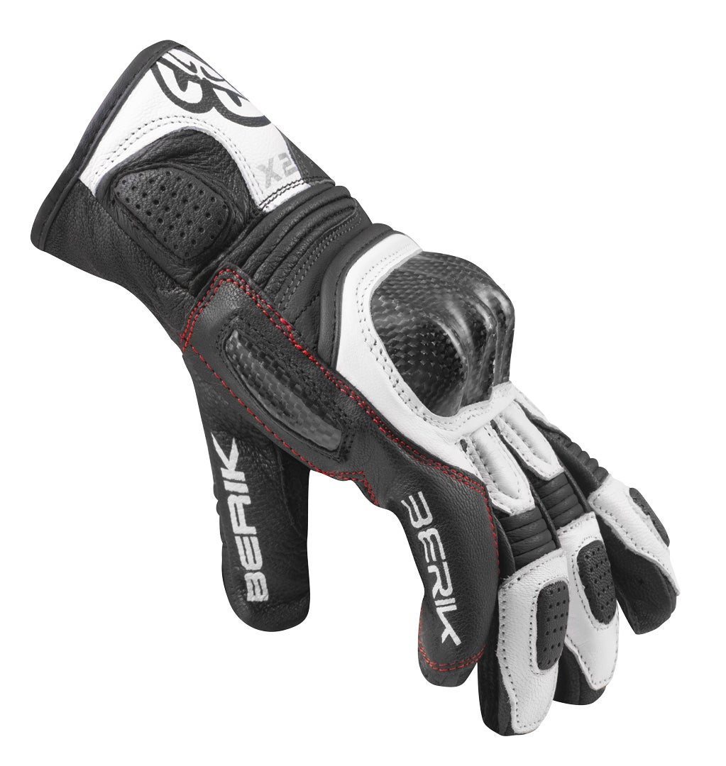 Berik LDX Dame motorcykel handsker Sort/hvid S Figur 3