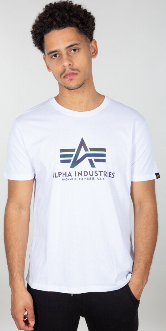 Alpha Industries Basic Rainbow Ref. T-Shirt weiß L Abbildung 1