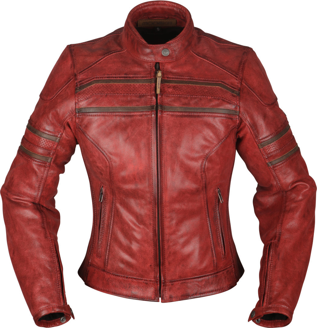 Modeka Iona Ladies Motorcycle Leather Jacket red 46 Figure 1