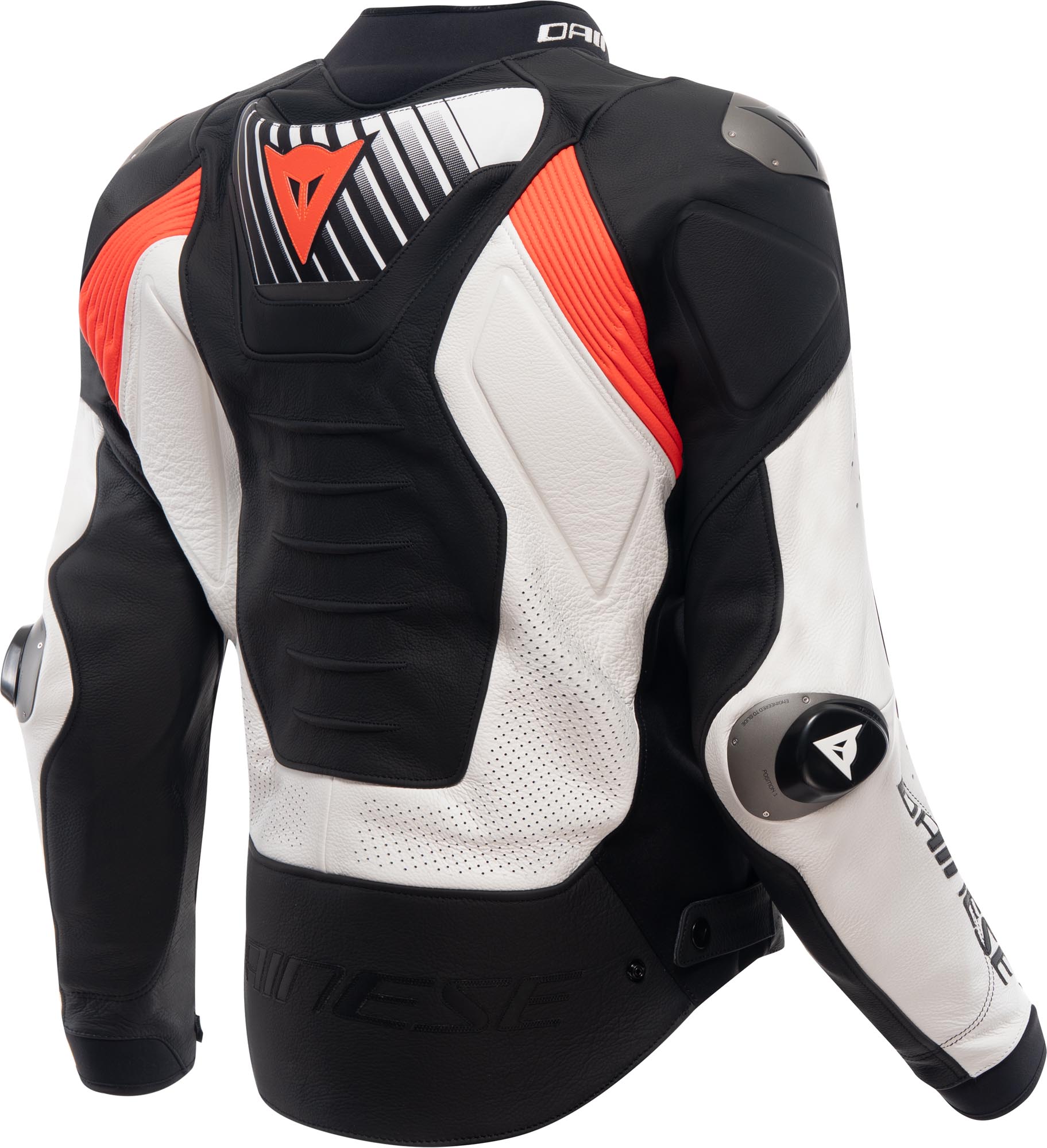 Dainese Super Speed 5 perforated Motorcycle Jacket black/white/red 60 Figure 2