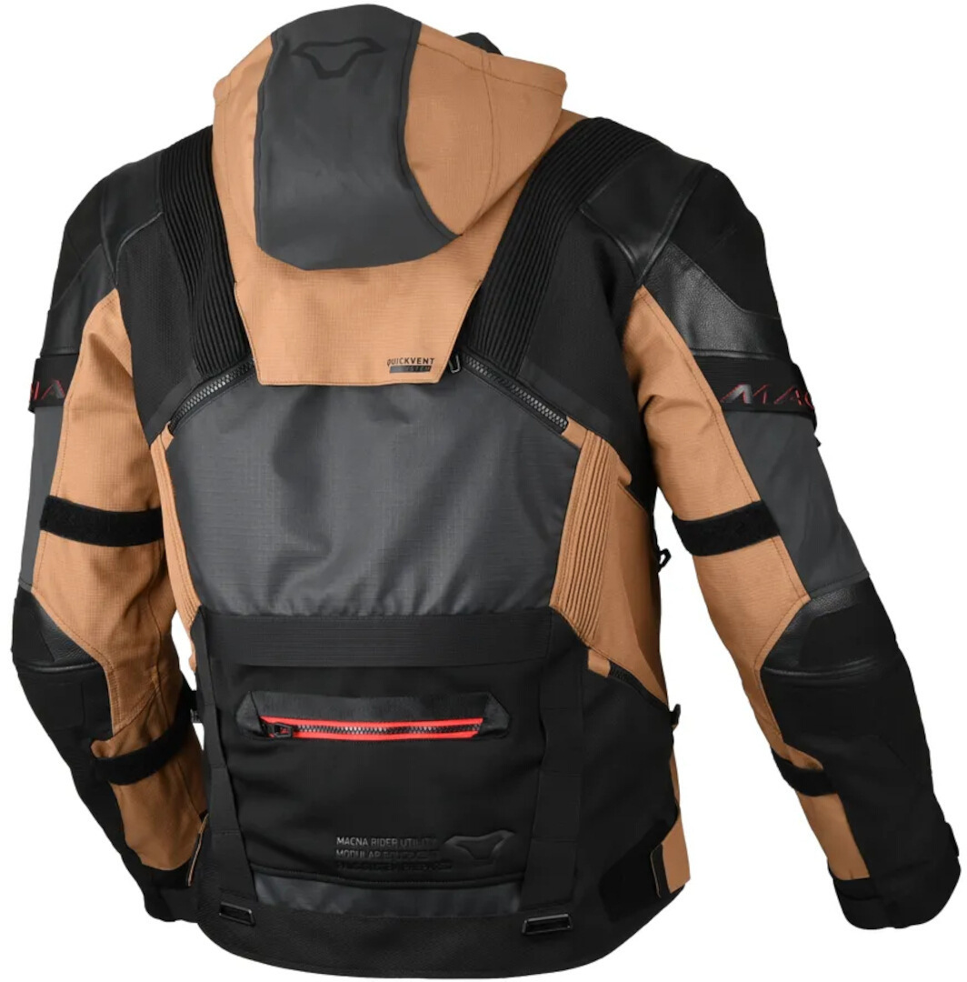 Macna Tryton NightEye waterproof Motorcycle Leather/Textile Jacket black/brown M Figure 4