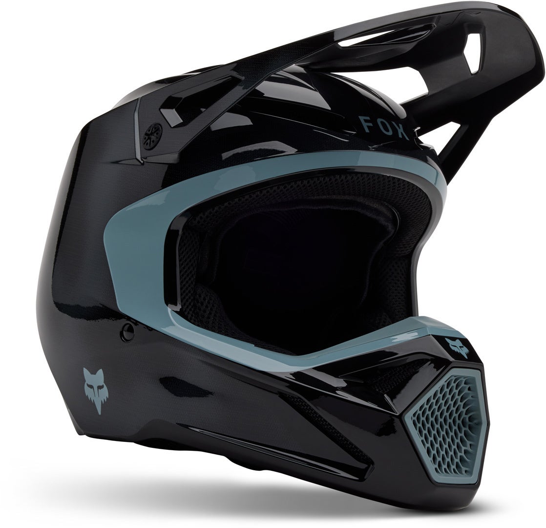 FOX V1 Taunt MIPS Casco da motocross giovanile nero Y/L (52/53) Figura 1
