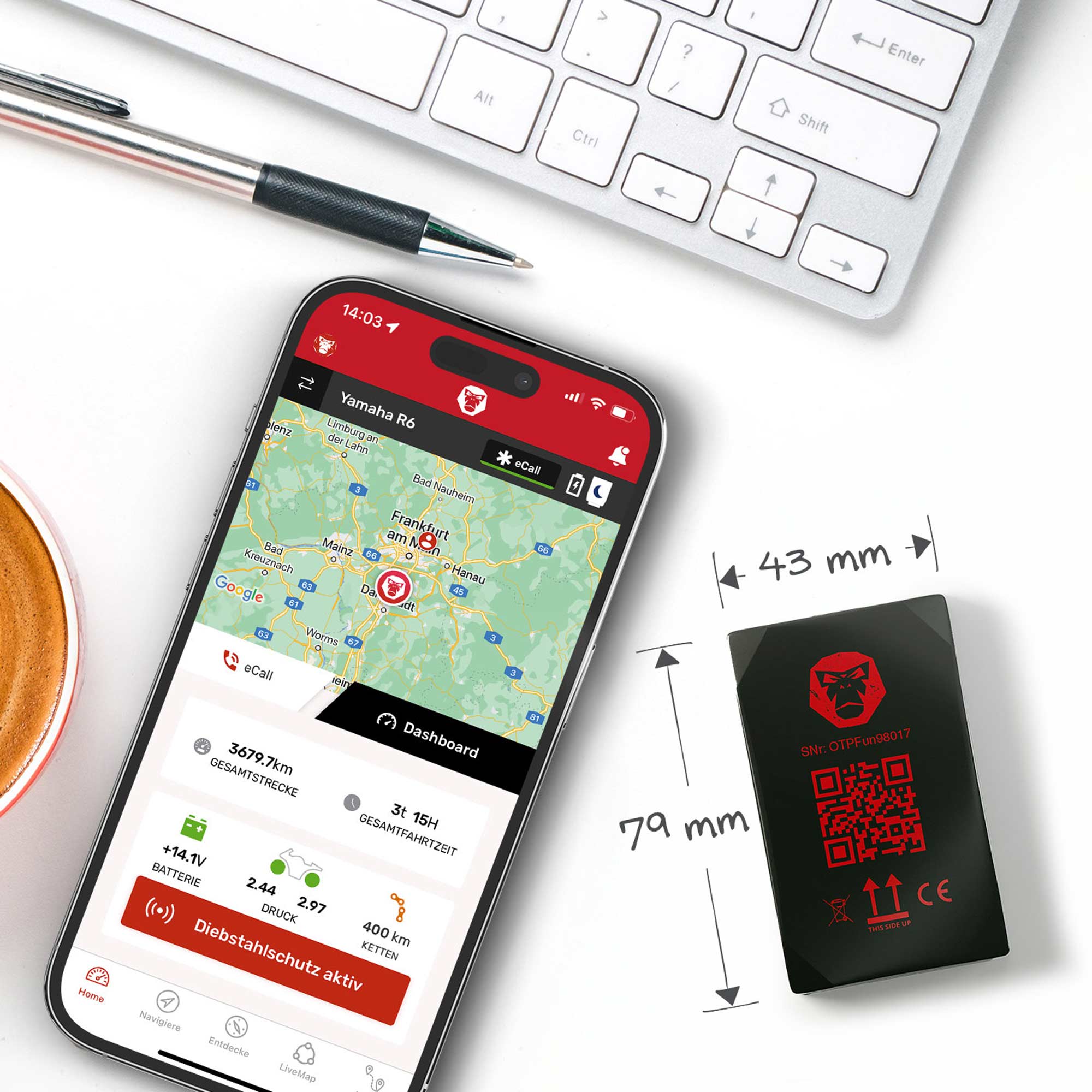 RideLink WingMan 4G, IP54 Modul de urmărire Figura 5