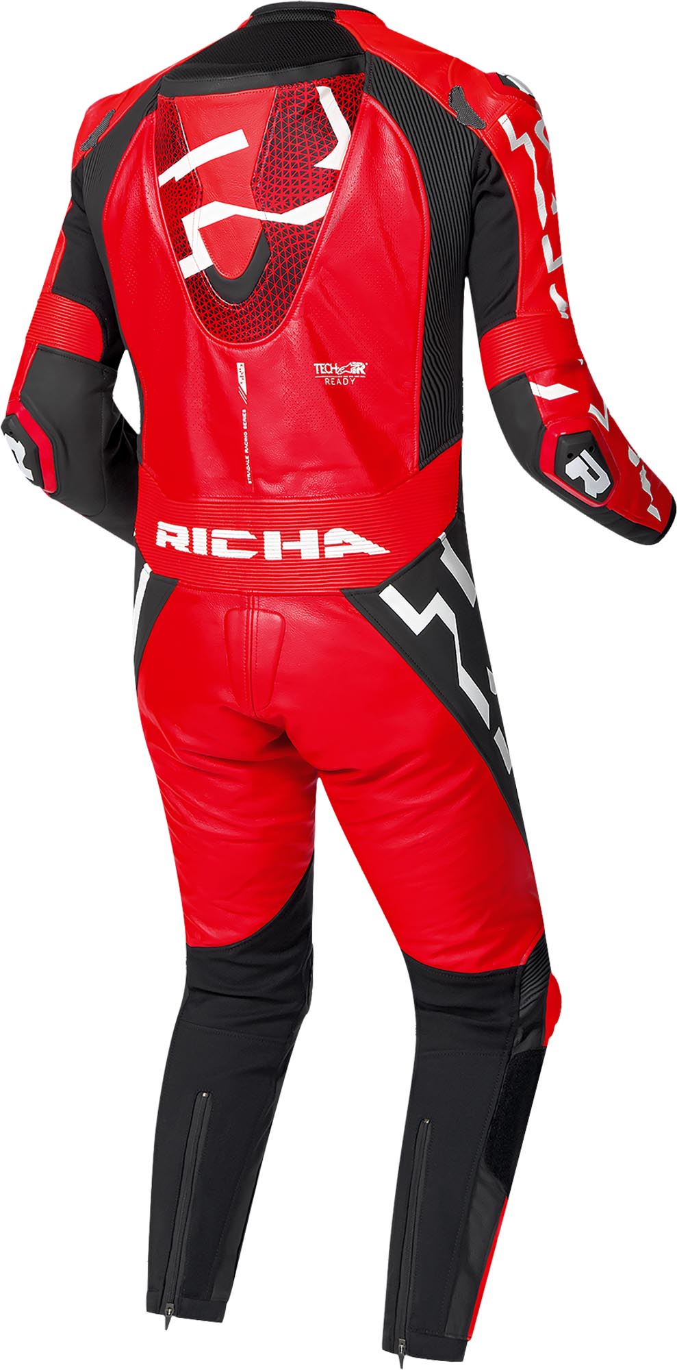Richa Stradale GP Eendelig motorfiets lederen pak Rood 54 Figuur 2