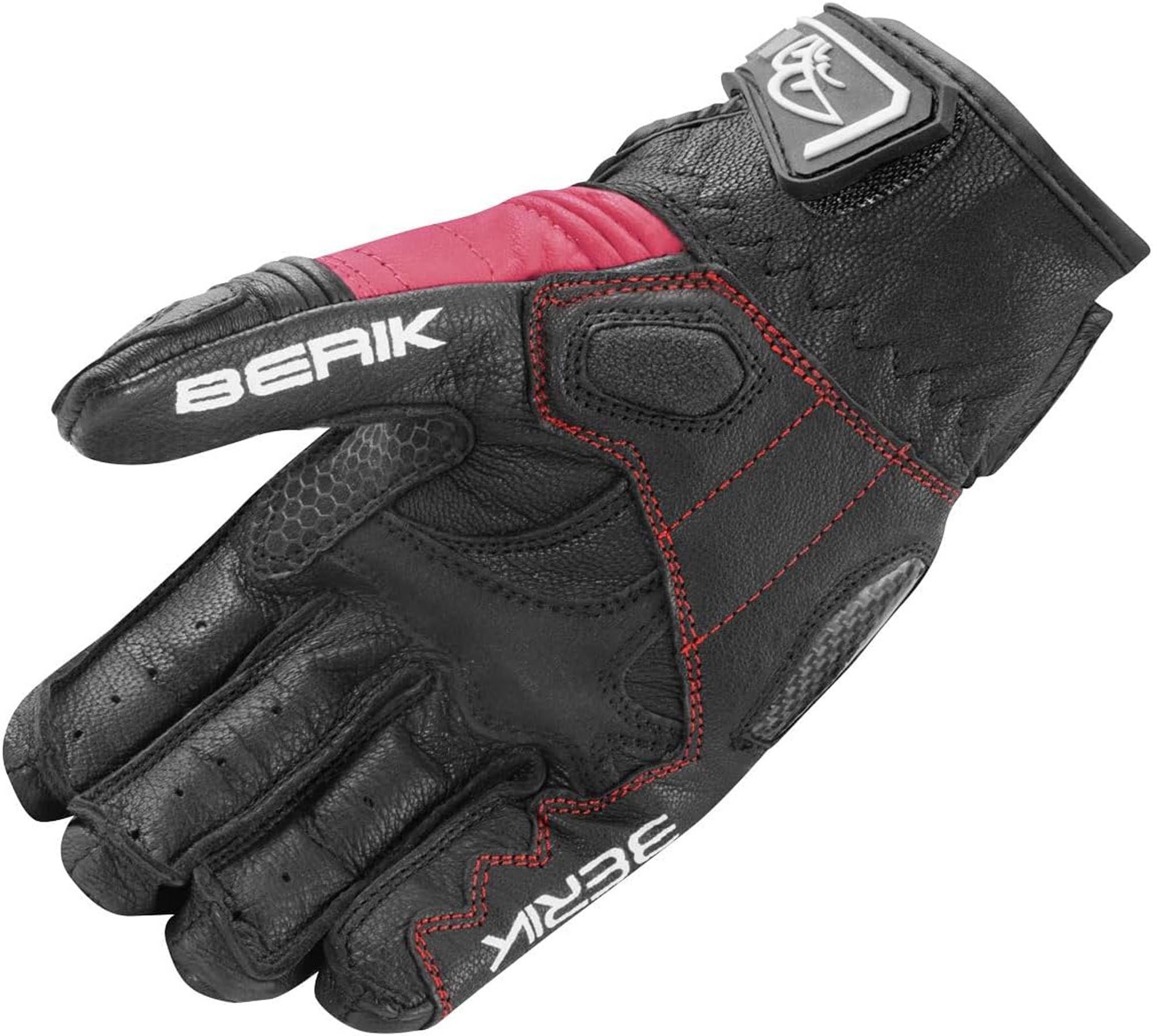 Berik LDX Dame motorcykel handsker sort/hvid/pink 2XL Figur 4