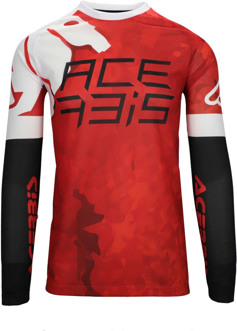 Acerbis J-Windy Vented Watermark Motorcross Jersey rood/wit L Figuur 8