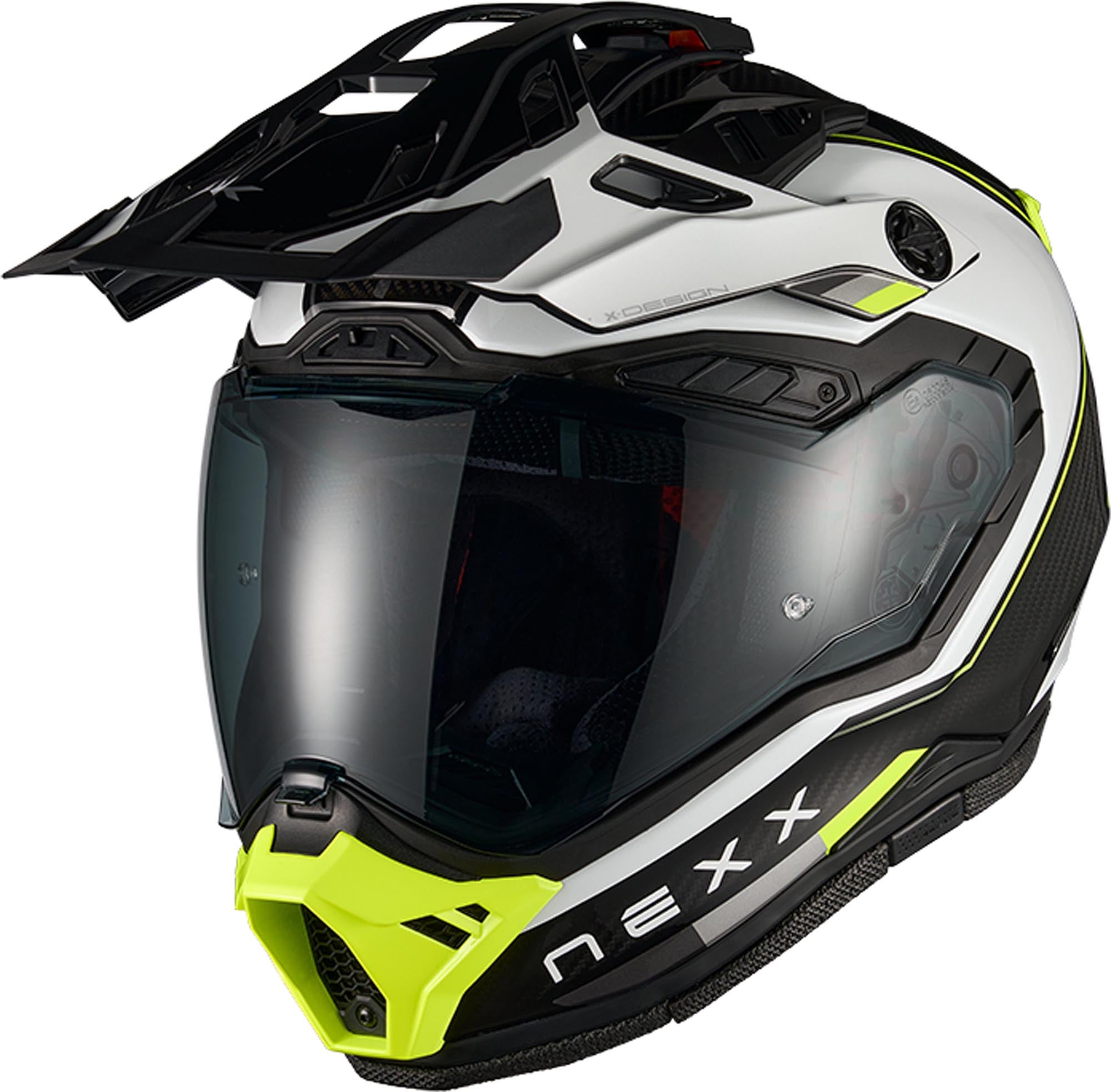 Nexx X.Rally Raid Carbon Casco Enduro nero/bianco/giallo neon XXXL (65/66) Figura 1