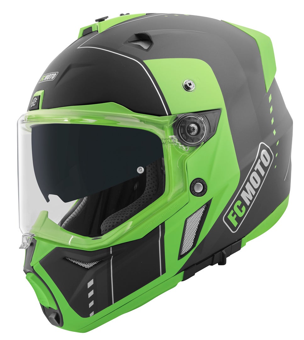 FC-Moto Merkur Pro Air Casco Enduro nero/verde XL Figura 4