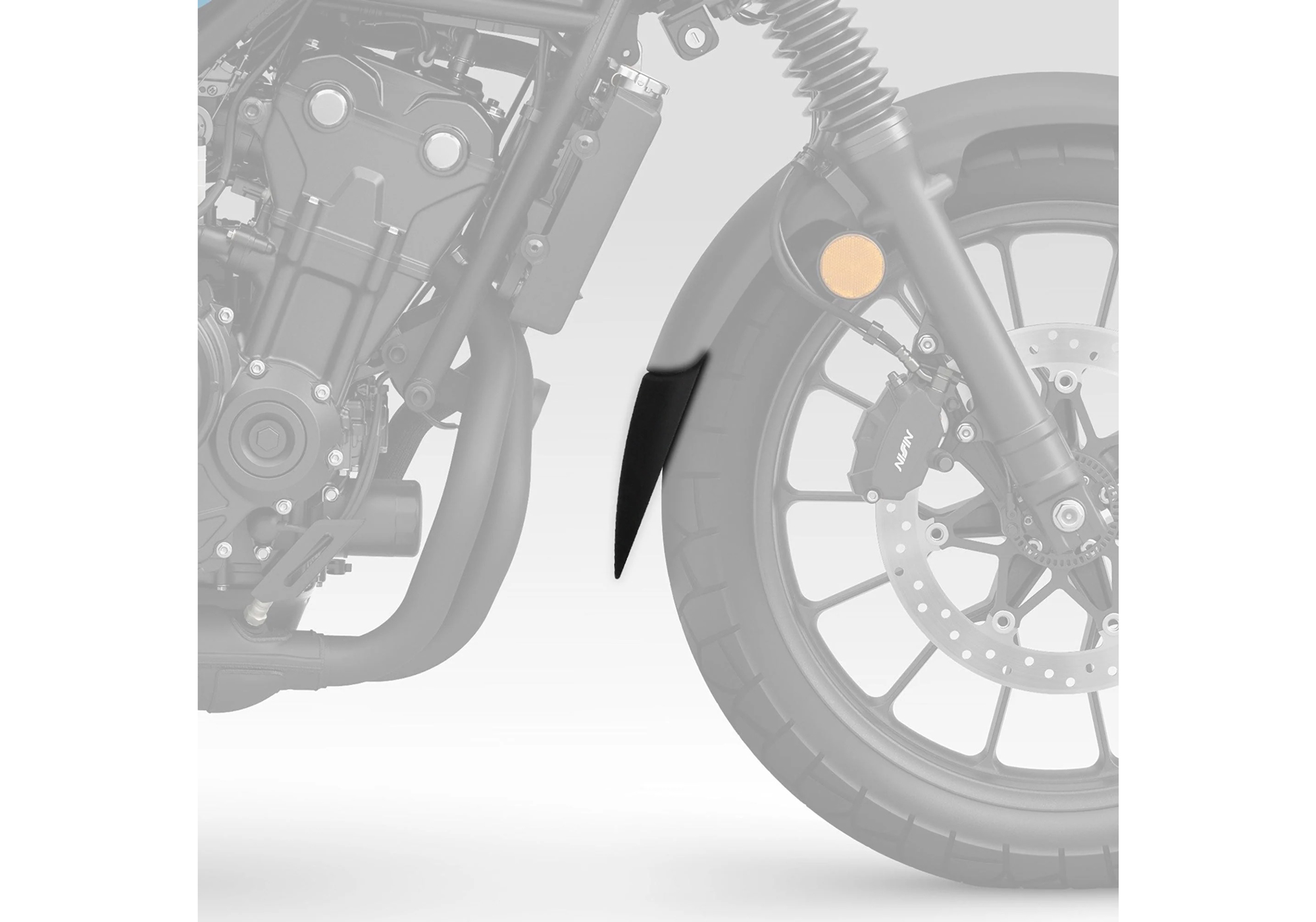 BODYSTYLE front fender extension ABS plastics matt black Figure 1