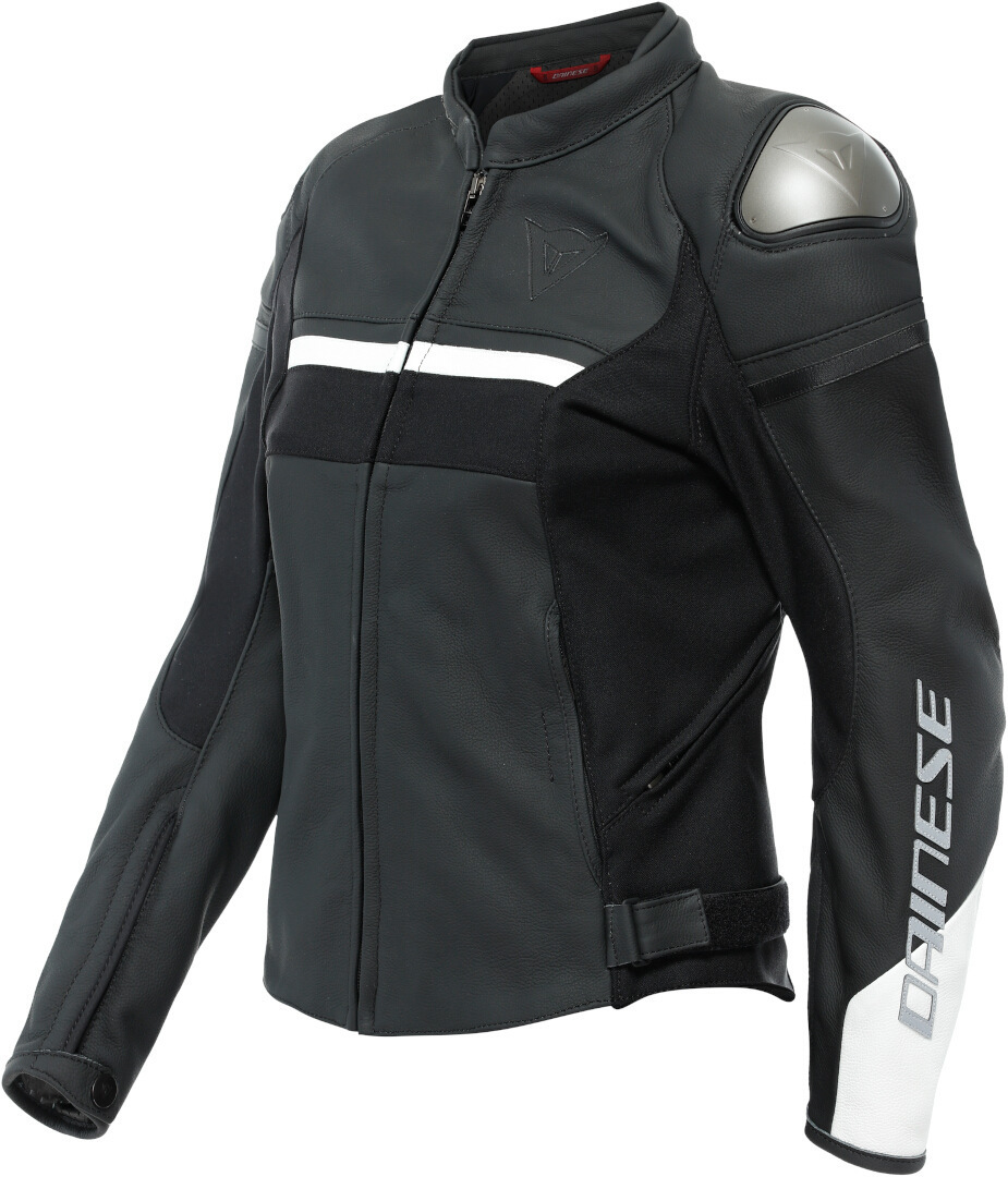 Dainese Rapida Ladies Motorcycle Leather Jacket black/white 52 Figure 2