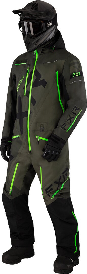 FXR CX Lite 2023 Eendelig sneeuwscooterpak groen S Figuur 1