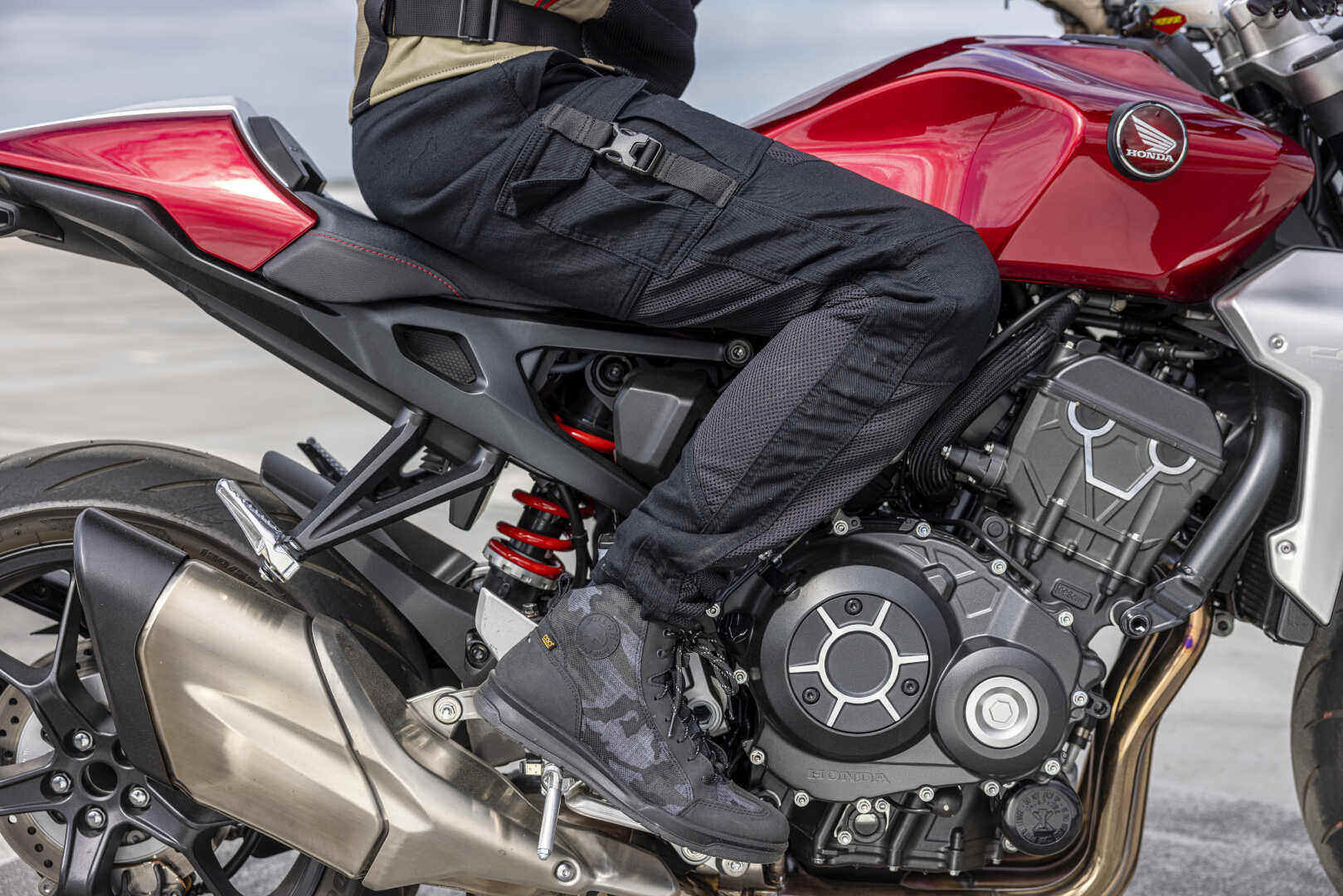 Macna Bombar Motorcykel Tekstil Bukser mørkegrå/sort 38 Figur 3