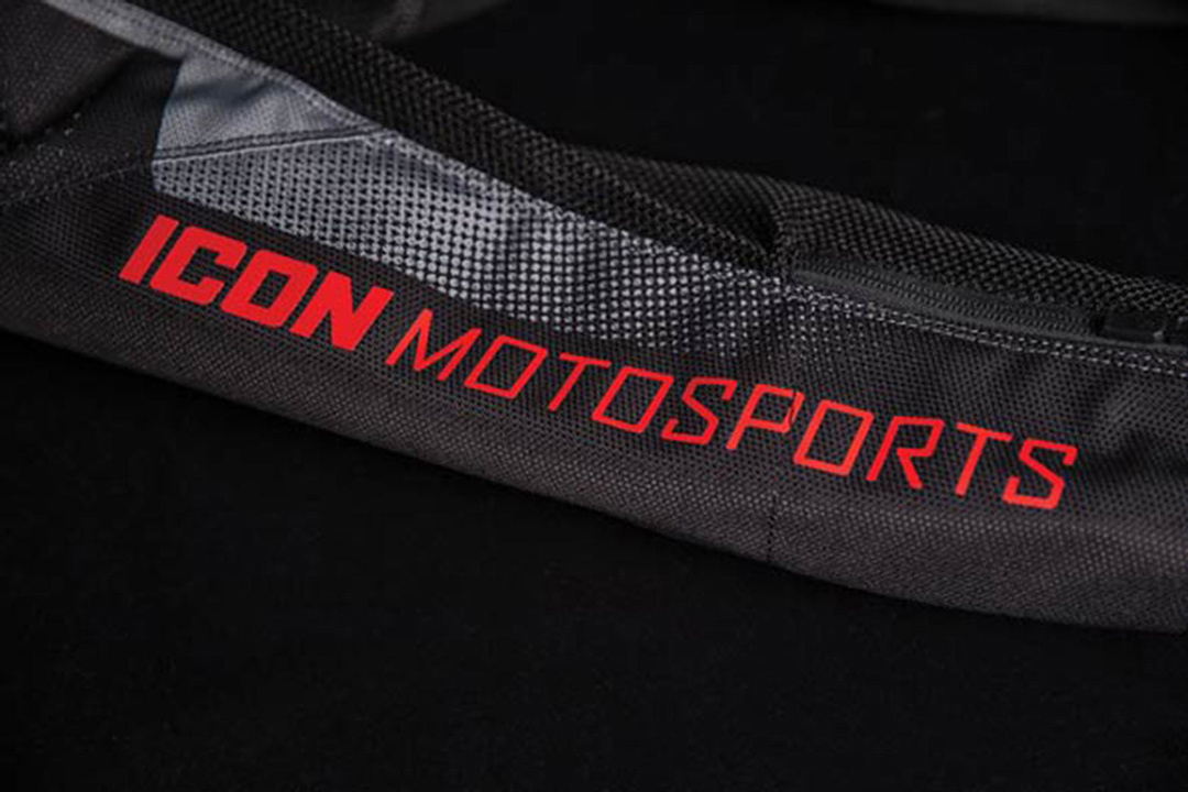 Icon Hooligan Ultrabolt Motorcycle Textile Jacket black/grey/red L Figure 23