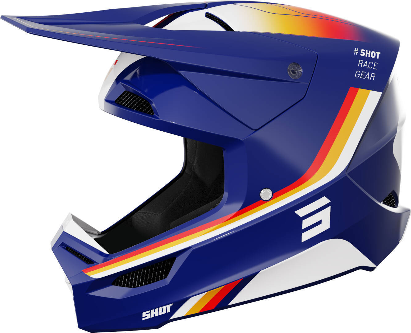 Shot Furious Aim Capacete de Motocross azul/vermelho/branco XXL (63/64) Figura 1