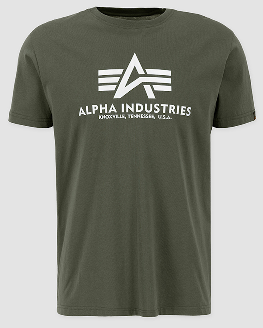 Alpha Industries Basic Reflective Print T-shirt oliven M Figur 1