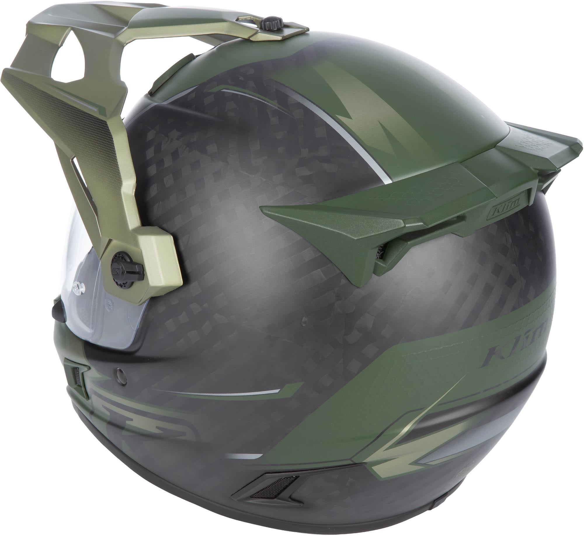 Klim Krios Pro Echo Carbon 엔듀로 헬멧 검정 무광/녹색 XS (53/54) 그림 7