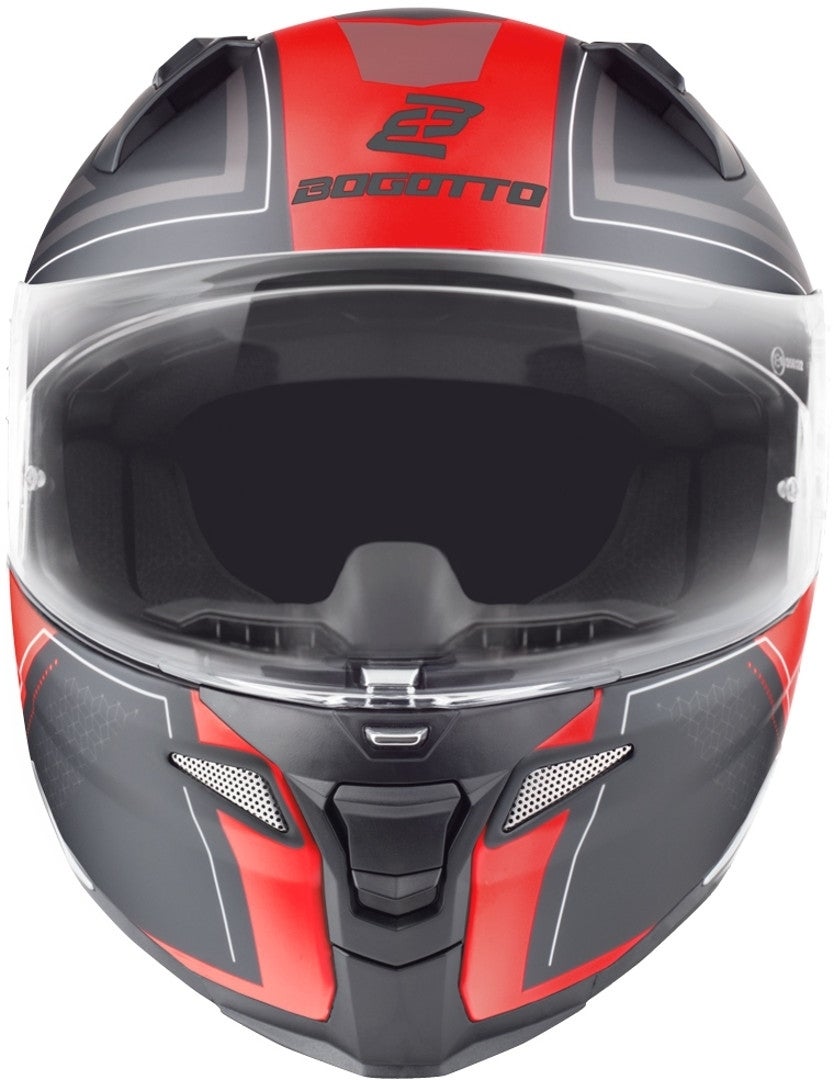 Bogotto FF110 Cinder Helm schwarz matt/rot S Abbildung 6