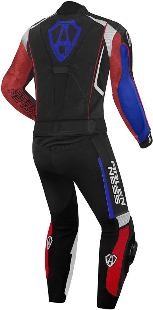Arlen Ness Losail Two Piece Leather Suit black/white/red/blue 58 Figure 2