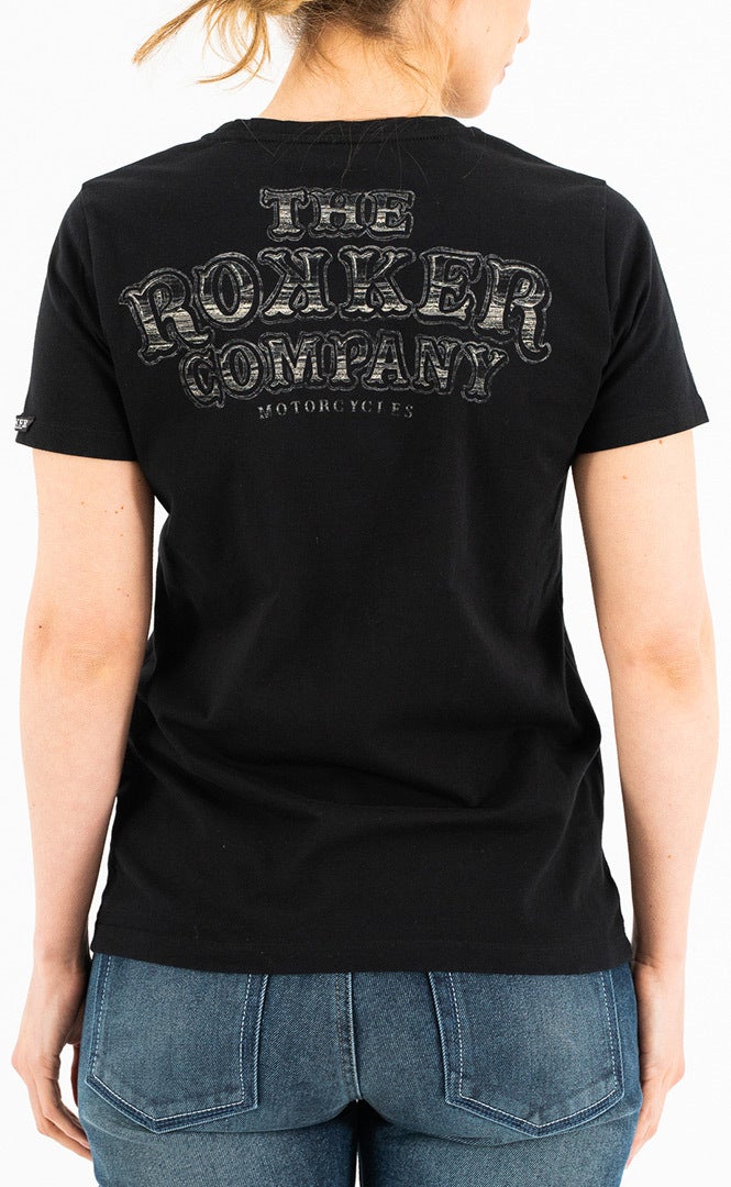 Rokker Wings Classic Damen T-Shirt schwarz S Abbildung 2