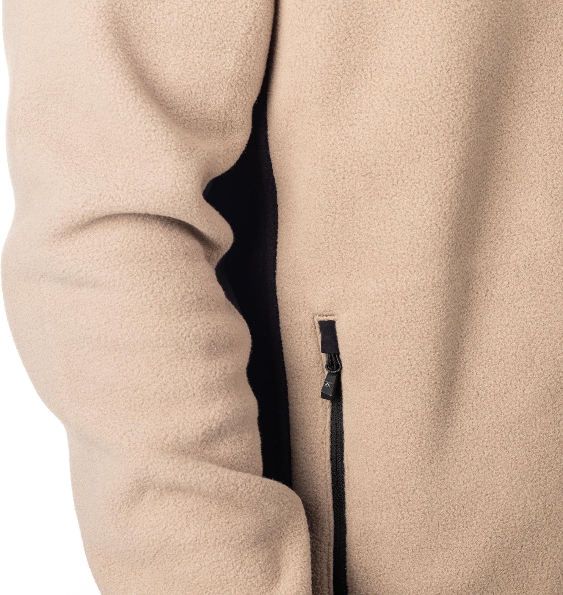 Klim Teton Crest Fleece Jas Beige/zwart M Figuur 6