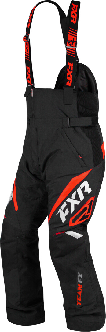 FXR Team FX 2023 Snowmobile Bib Pants black/red M Figure 1