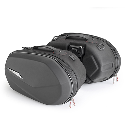 GIVI Thermogeformte Easy Lock Packtaschen schwarz Volumen 25+25 Liter / Max. Zuladung á 5 kg Figura 1