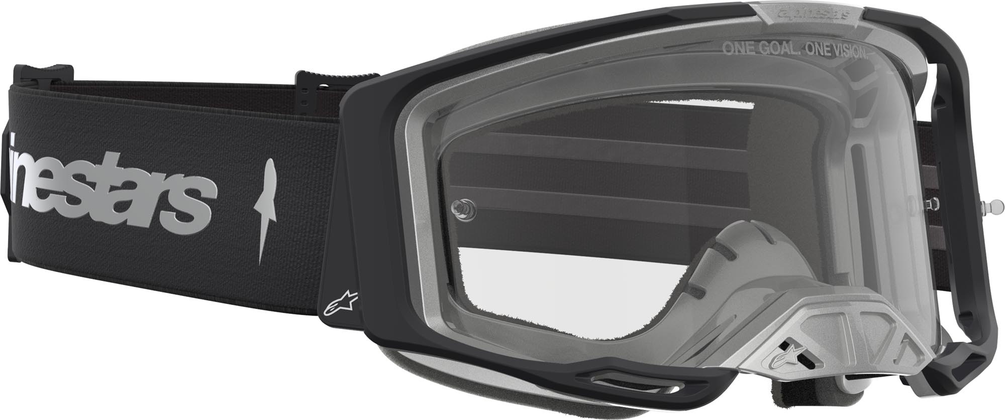 Alpinestars Vision 8 Amber Gogle motocrossowe /Srebrny Rysunek 3