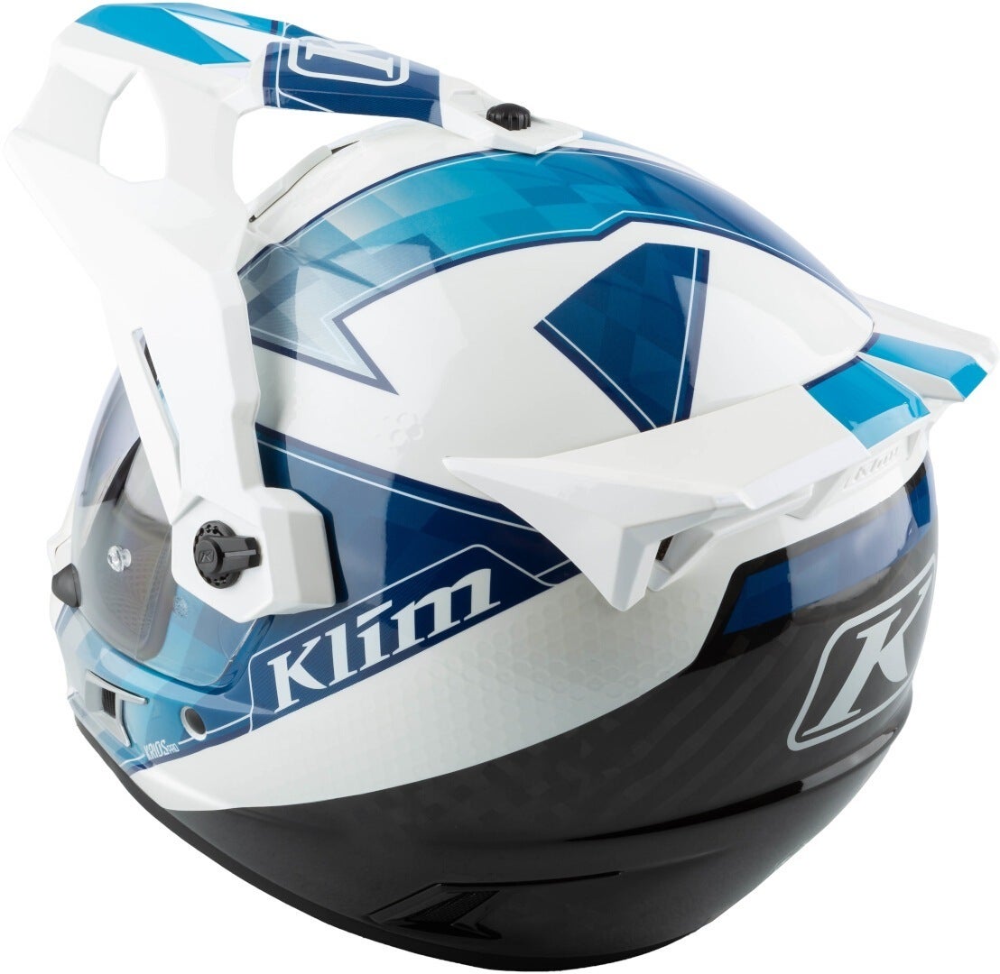 Klim Krios Pro Spectrum Carbon ECE/DOT Enduro Helm weiß/blau L (59/60) Abbildung 2