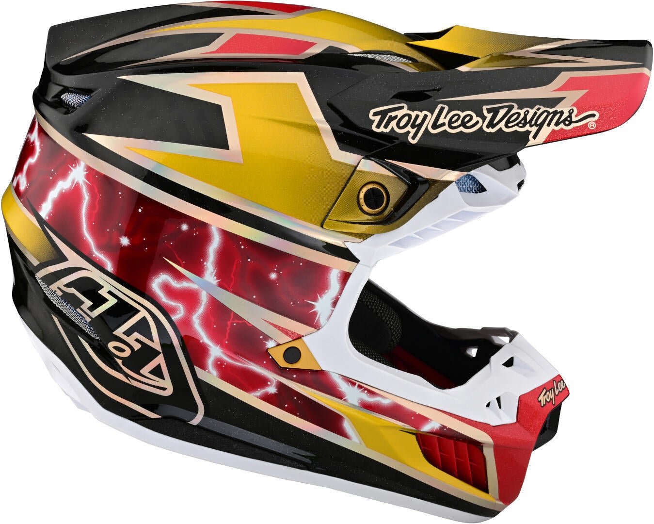 Troy Lee Designs SE5 Lightning MIPS Carbon Motocross Helmet Gold M (57/58) Figure 4