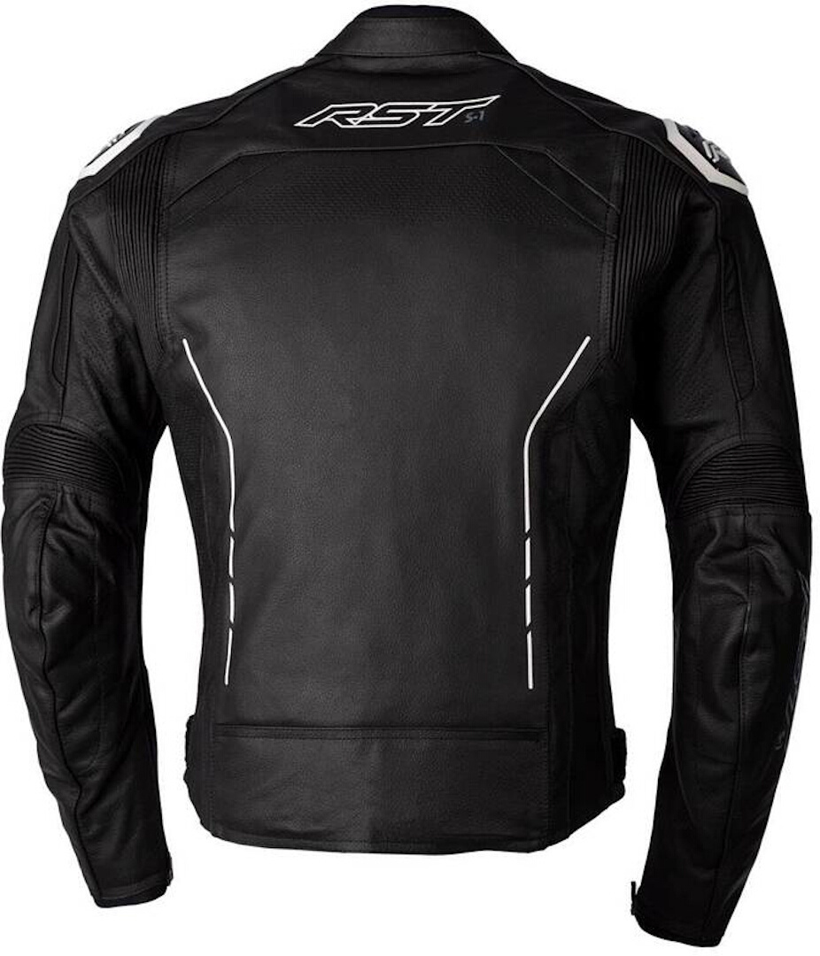 RST S1 Jaqueta de couro da motocicleta preto/branco 46 Figura 3