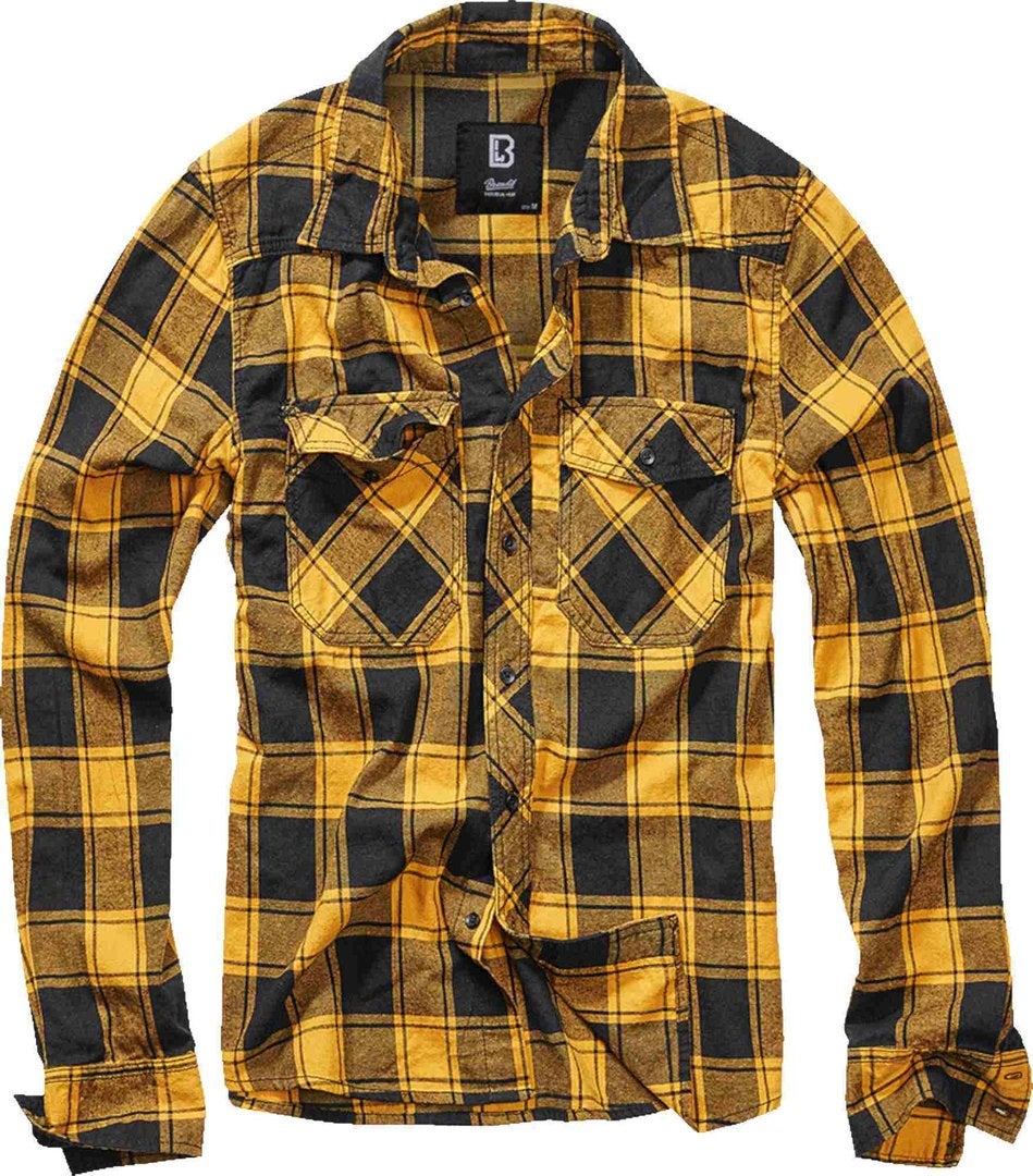 Brandit Check Shirt sort/gul L Figur 1