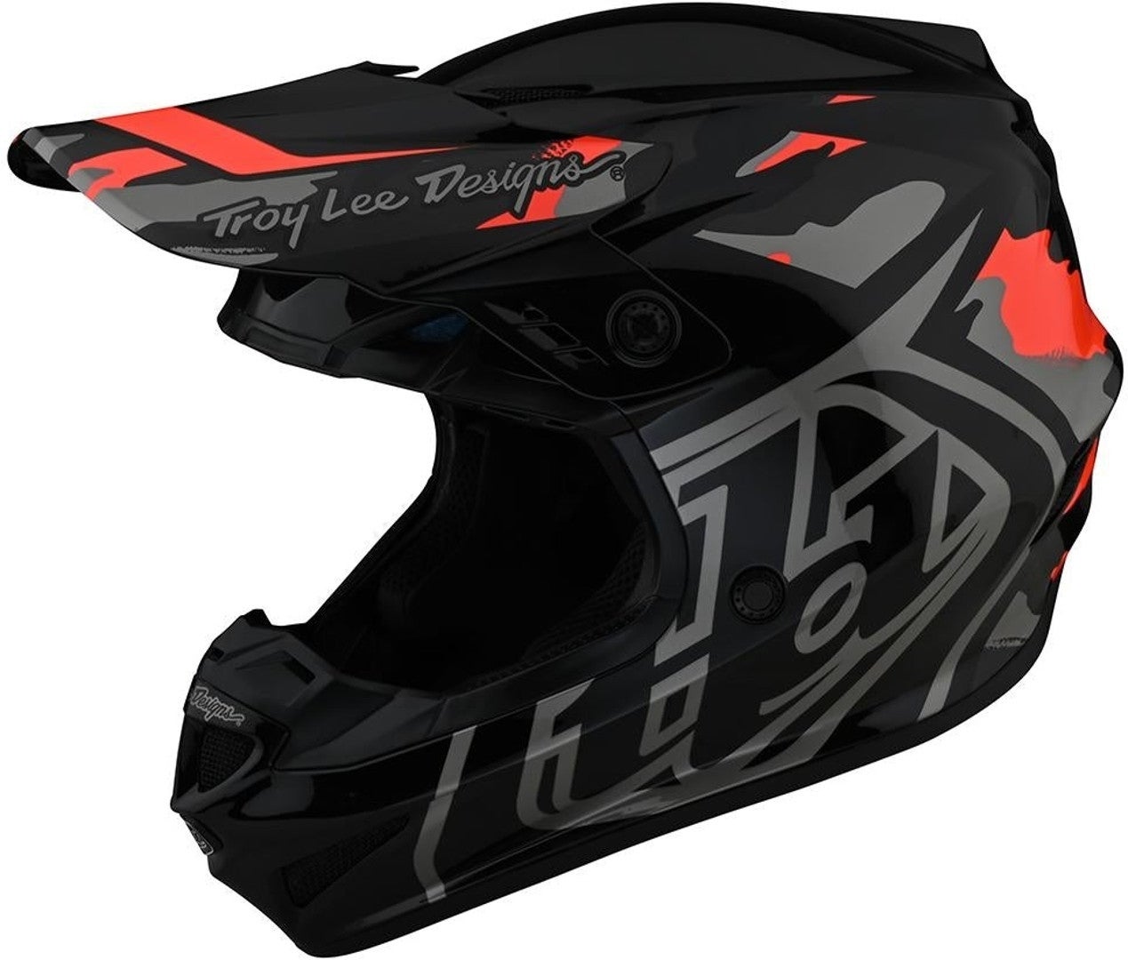 Troy Lee Designs GP Overload Camo Capacete de Motocross preto/vermelho XL Figura 1