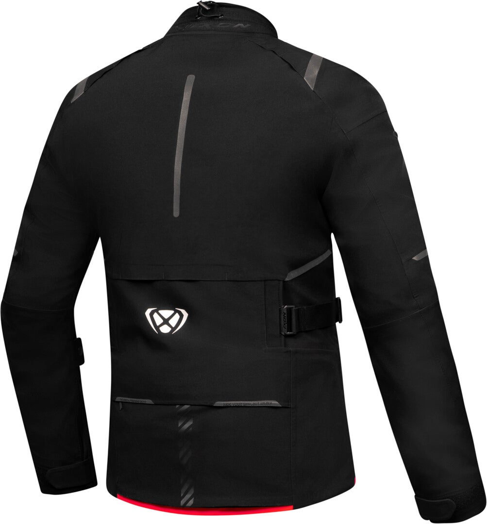Ixon M-Skeid Waterproof Ladies Motorcycle Textile Jacket black/red L Figure 2