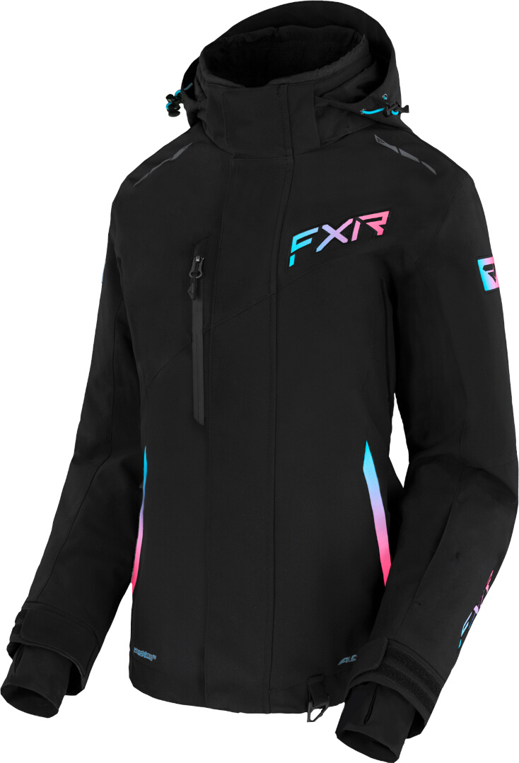 FXR Edge 2-in-1 Snöskoterjacka för damer Svart/rosa 14 Figur 1