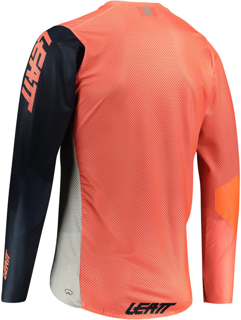 Leatt MTB Gravity 4.0 Kinderfiets Jersey wit/oranje M Figuur 4