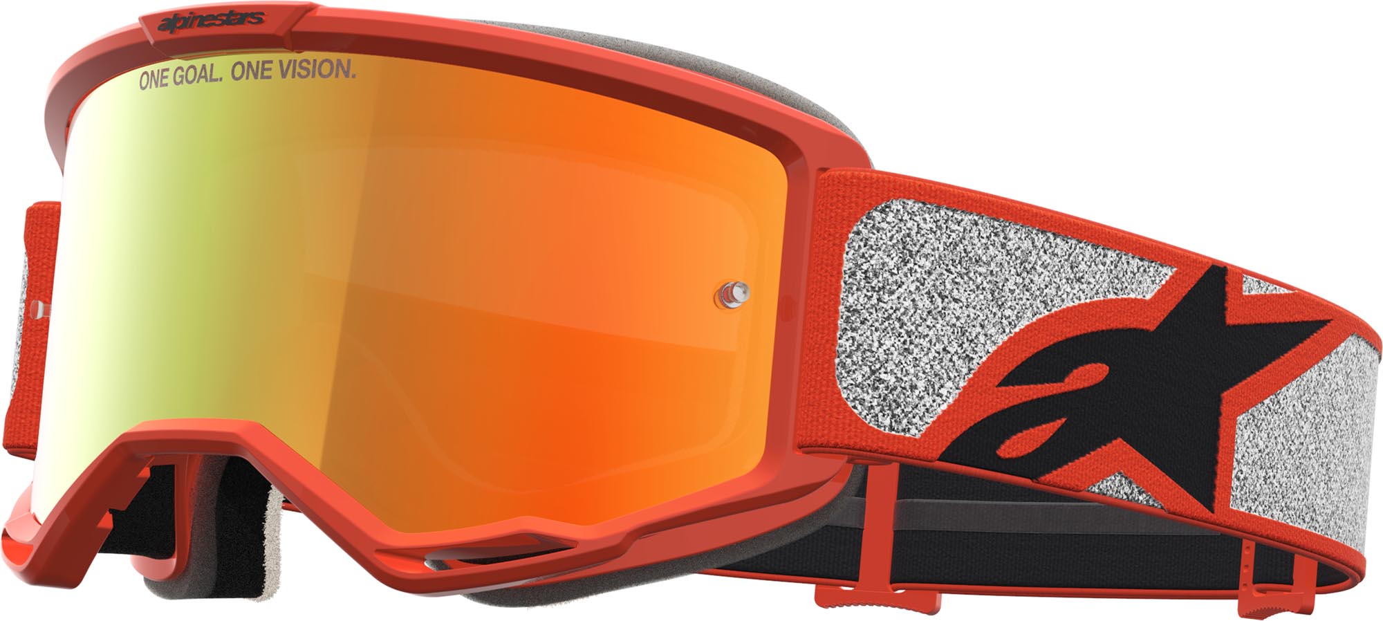 Alpinestars Vision 5 Rora Mirror Motocrossglasögon svart/orange/silver Figur 1