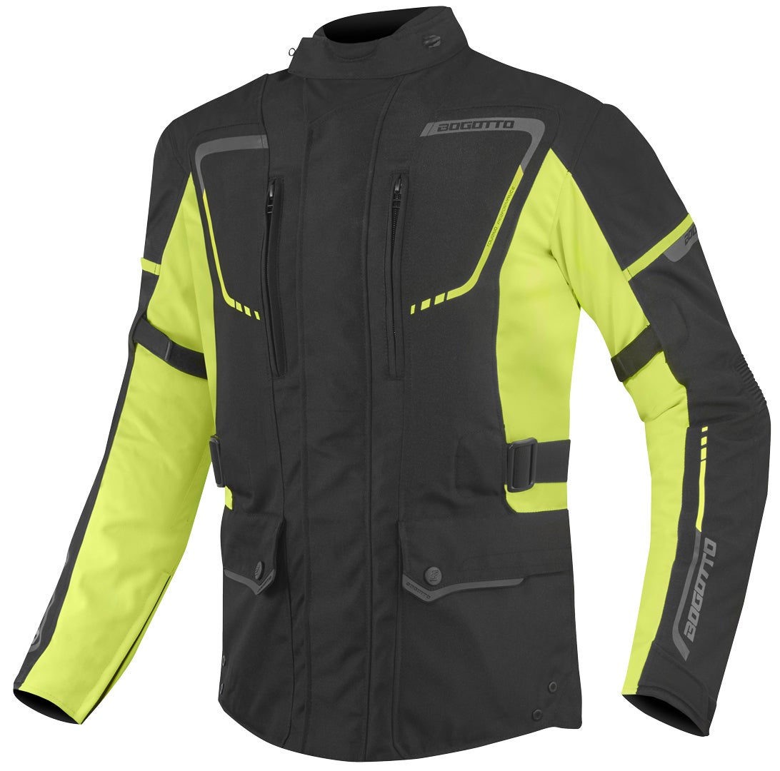 Bogotto Azury 2in1 Veste textile de moto imperméable noir/néon 6XL Figure 1