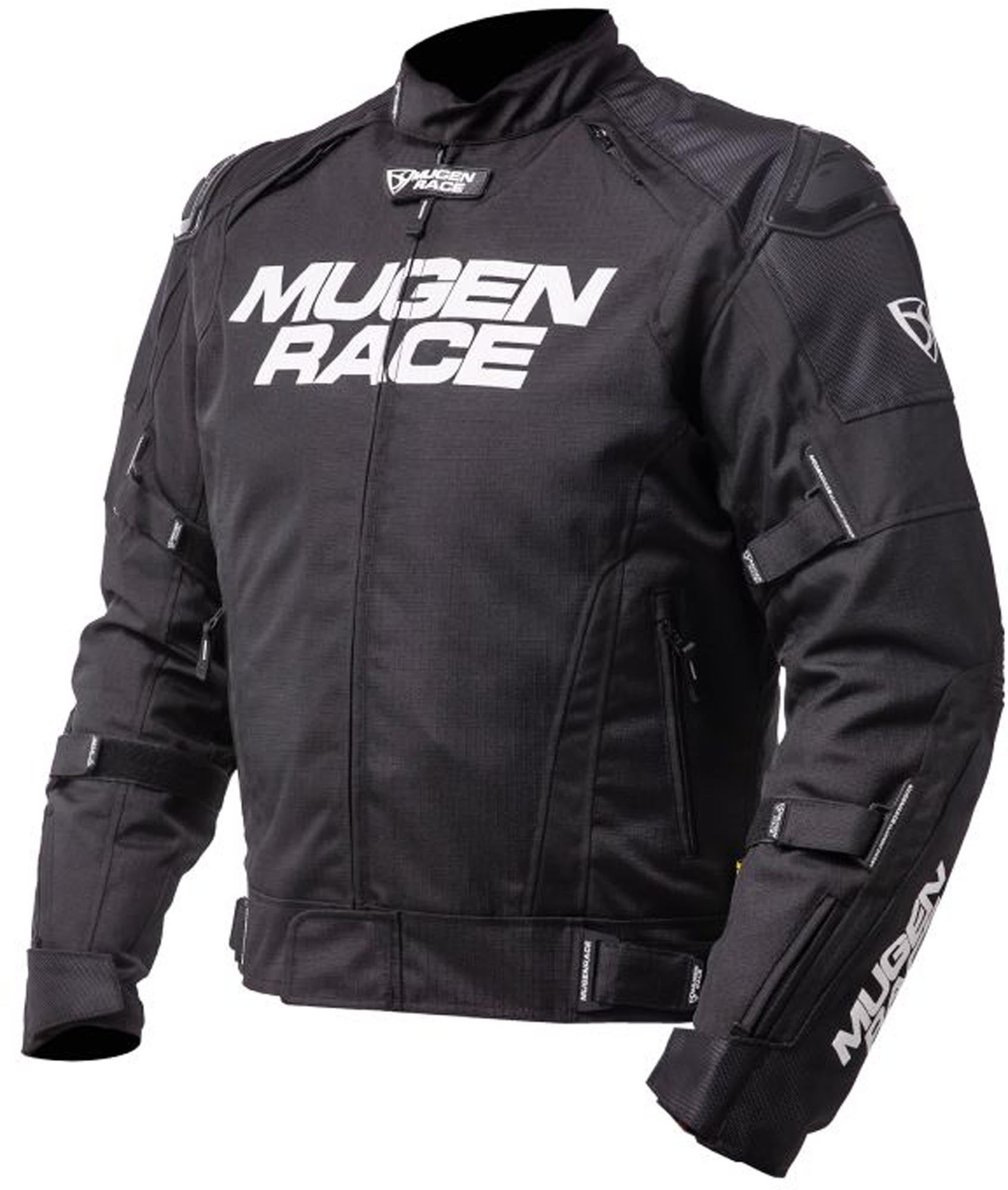 MUGENRACE Romano waterproof Motorcycle Textile Jacket black S Figure 1