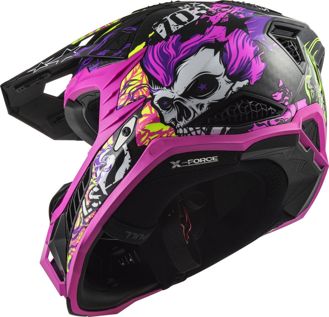 LS2 MX703 X-Force Fireskull Carbon Motorcross helm M (57/58) Figuur 4
