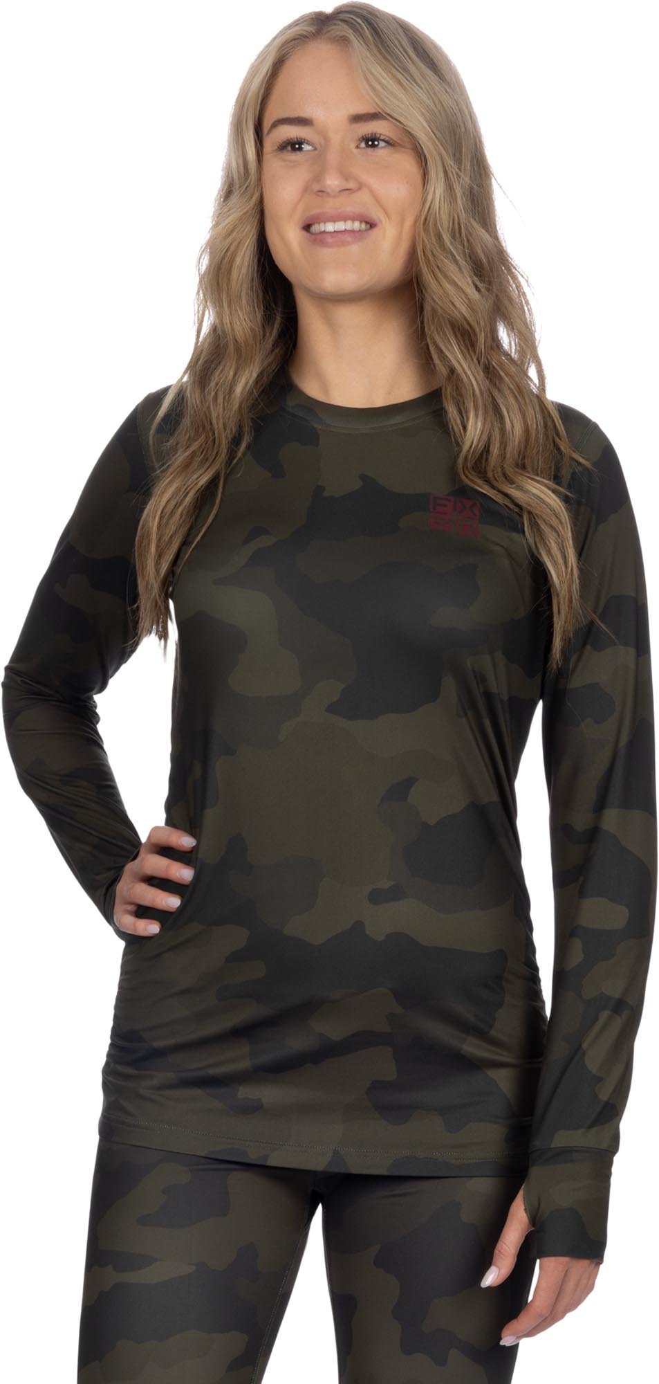FXR Atmosphere Functioneel damesshirt Camouflage XL Figuur 1