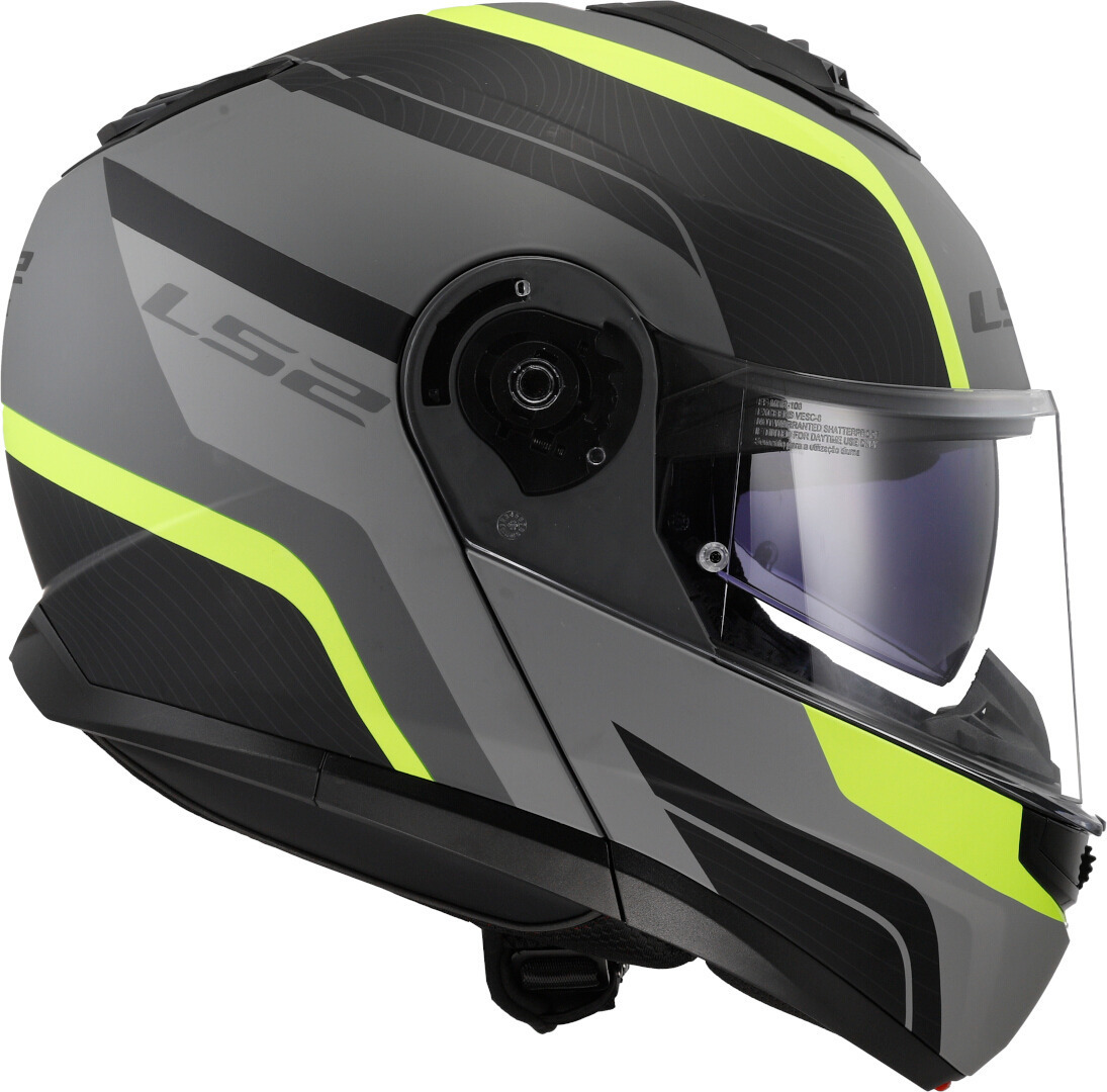 LS2 FF908 Strobe II Monza Helmet black matt/grey/neon-yellow M (57/58) Figure 4