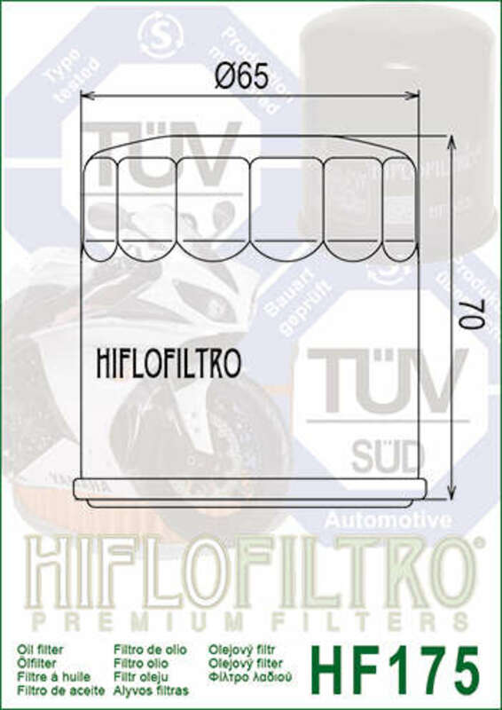Hiflofiltro Oljefilter - HF175 Figur 3
