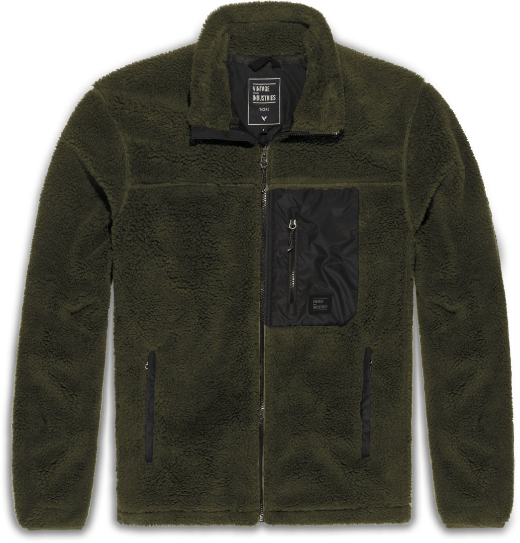 Vintage Industries Kodi Sherpa Fleece Jachetă măsline M Figura 1