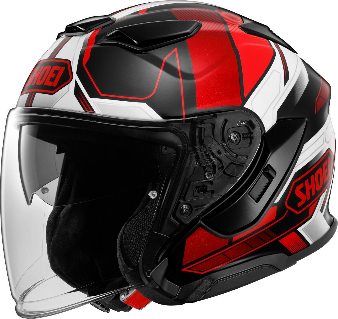 Shoei J-Cruise 3 Whizzy Cască cu reacție Negru/Roșu/Alb XXL (63/64) Figura 1