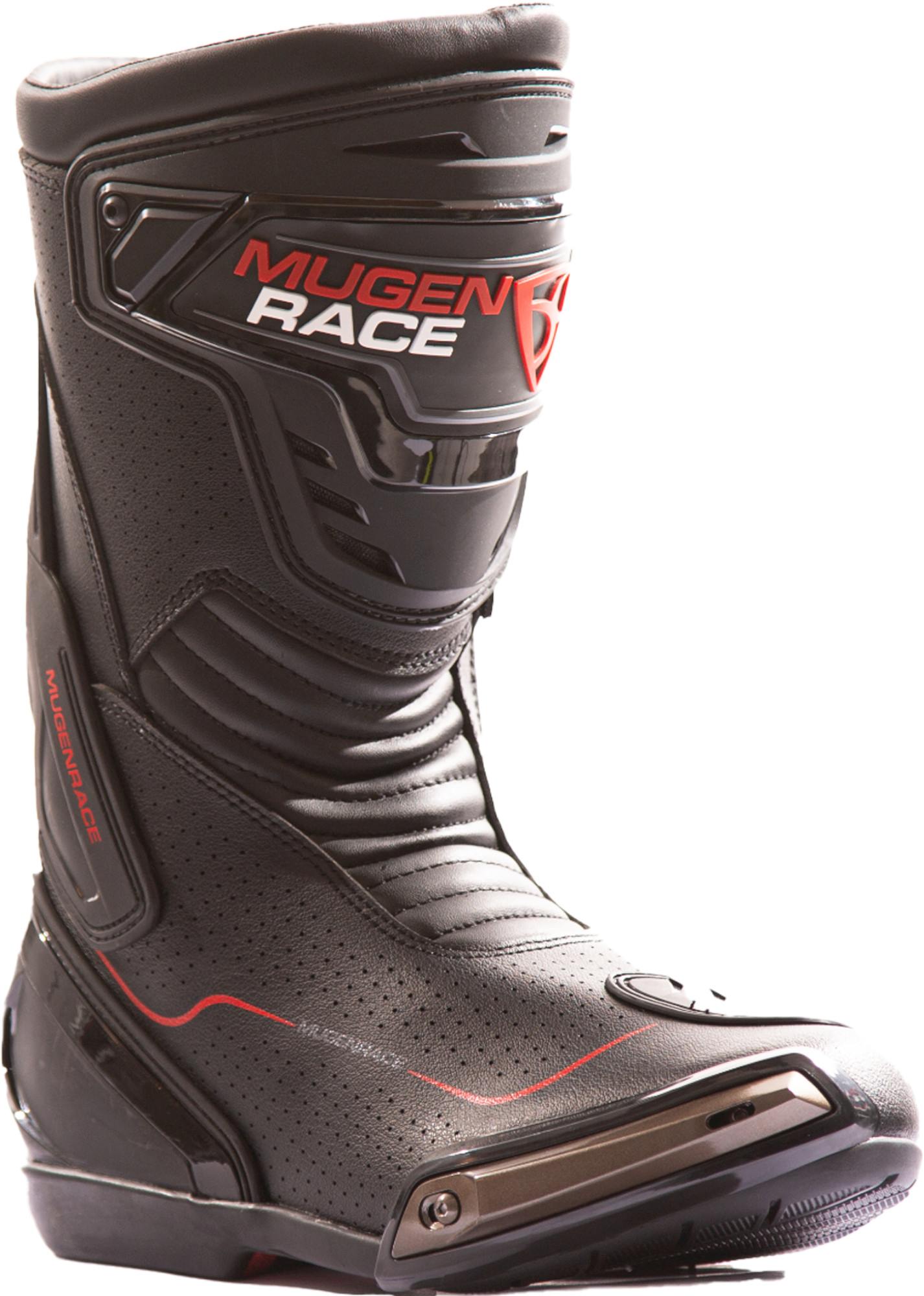 MUGENRACE Speed perforerede motorcykelstøvler Sort 45 Figur 1