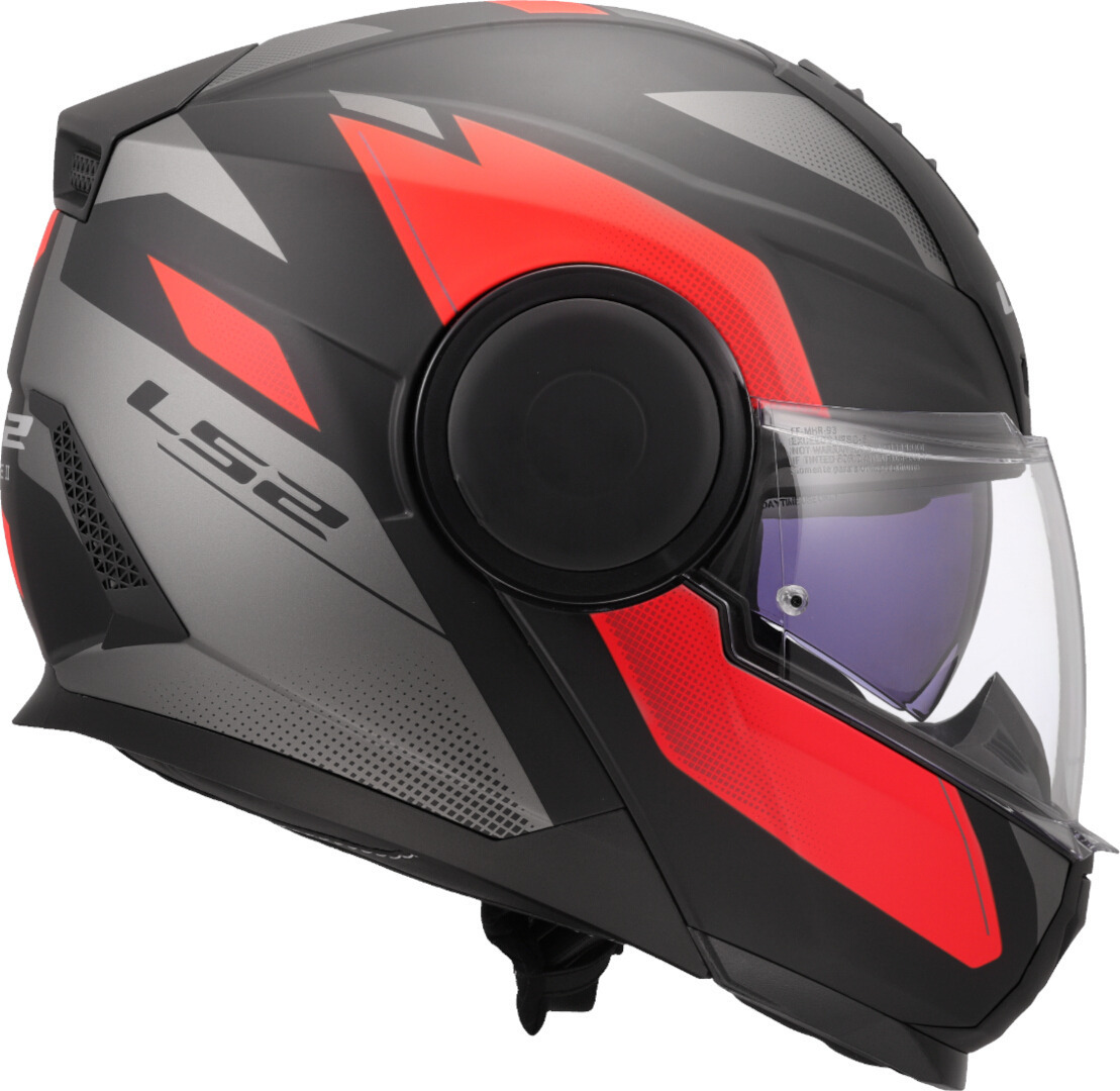 LS2 FF902 Scope II Duria Casco nero opaco/rosso S (55/56) Figura 6