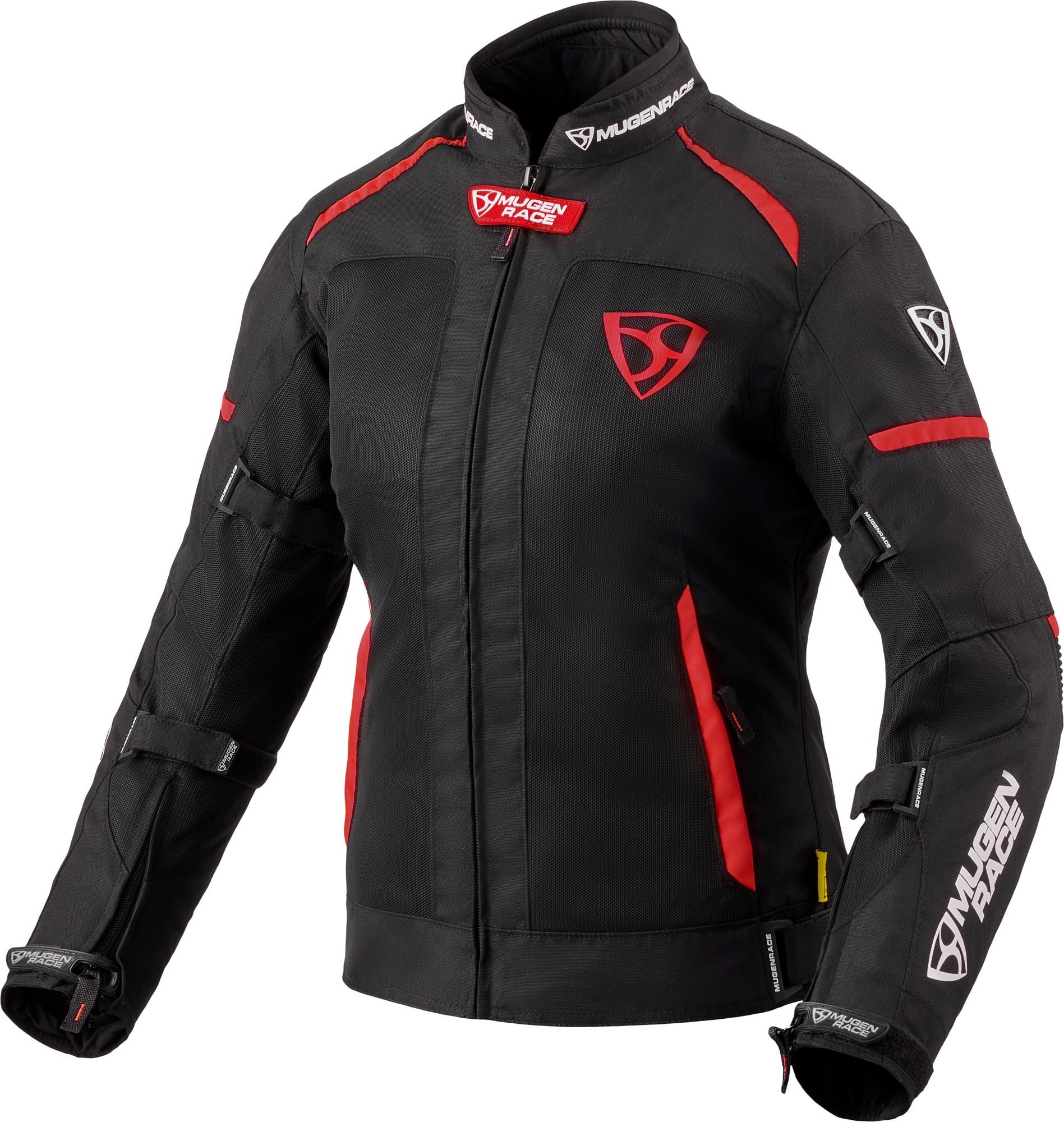 MUGENRACE Fuggire-A imperméable dames moto textile veste noir/rouge M Figure 1