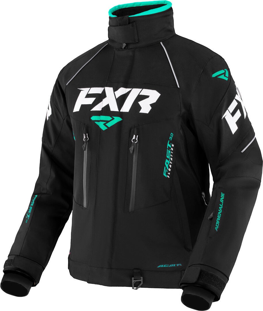 FXR Adrenaline Snescooterjakke til damer sort/grøn 12 Figur 1