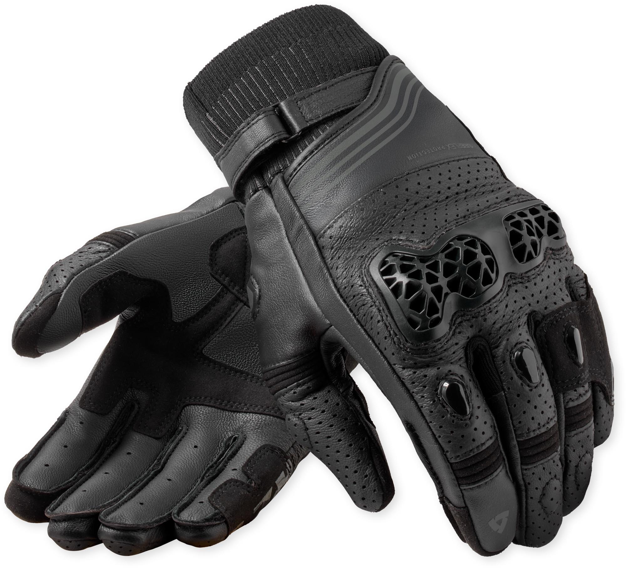 Revit Positron perforated Motorcycle Gloves black L Figure 1
