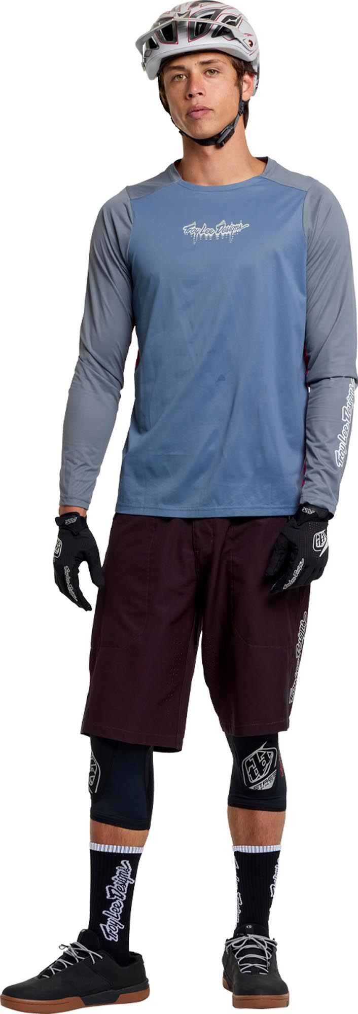 Troy Lee Designs Skyline Pro Descend Bicycle Jersey blue/grey XL Figure 11